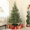 Whisen 6FT Artificial Prelit Christmas Tree with LED Lights and 1933 Tips, Easy Assembly - Green - 2 of 4