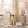 Frosted Glass Table Lamp with Shade Gray - Splendor Home - 4 of 4