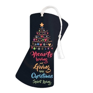Dicksons Hearts Loving and Giving 6 Inch Paper Christmas Keepsake Bookmark with Tassel Pack of 12 - 1 of 2