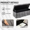 NicBex Storage Ottoman Bench,End of Bed Ottoman with with Safety Hinge,Entryway Padded Footstool,Storage Bench for Living Room,Bedroom - 4 of 4