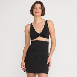 Lands' End Women's Tummy Control Ultra High Waisted Modest Swim Skirt Swim Bottoms - 1 of 4