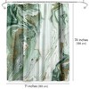Americanflat 71x74 Shower Curtain - Abstract Shower Curtain Marble Petroleum by PI Creative Art - 2 of 4