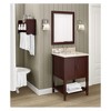 Bath Storage Shelf with Towel Rod 25" - Alaterre Furniture - image 3 of 3