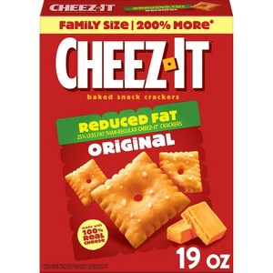 Cheez-It Reduced Fat Original Baked Snack Crackers - 19oz - 1 of 4