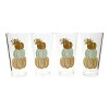 Transpac Floral Pumpkins Glass Tumblers Set of 4 21oz Fall Harvest Drinkware for Autumn Gatherings and Home Decor - 3 of 4