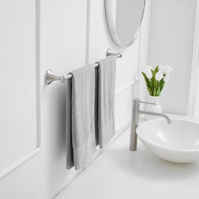 Brushed Nickel 24-Inch Wall Mounted Towel Bar