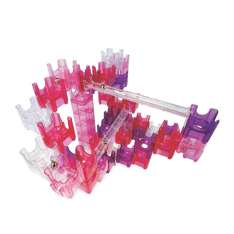 MindWare Q-BA-Maze: Sparkle Marble Run Builder Set – Ages 6 and Up - Over 140 Pieces Included, 2 of 3