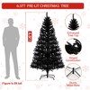 6.5 Ft Prelit Artificial Christmas Tree, Artificial Tree with 250 LED Lights, 818 Branches, 8 Lighting Modes, Xmas Decoration for Home Office - 2 of 4