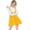 INSPIRE CHIC Women's Button Overalls Pinafore Suspenders Skirt - 2 of 4