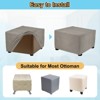 Unique Bargains Polyester Rectangular Stretchy Elastic Stool Cover Medium Fit Length 23"-27" - 4 of 4