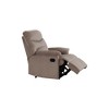 Velvet Manual Recliner Chair with Tufted Cushion Back & Pillow Top Arms - 4 of 4