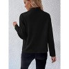 Coolmee Womens Faux Suede Jackets Dressy Casual Lapel Long Sleeve Open Front Cropped Outerwear Coats with Pocket - 2 of 4