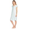 Casual Nights Women's Short Sleeve Floral And Lace Nightgown - 3 of 4