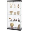 VYNXARIA 4-Tier Glass Display Cabinet with Locks - Elegant Storage for Home & Office - 3 of 4
