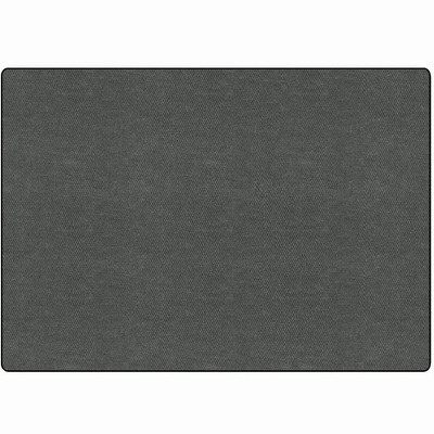 Carpets for Kids All Seasons Mountainside Classroom Rug, Granite Gray, Rectangle