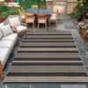 Modern Easy Jute Rug Machine Washable Striped Print Indoor Outdoor Carpet - 3 of 4