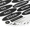 Talented Kitchen 158 Chalkboard Pantry Labels for Food Containers, Preprinted White All Caps on Black Stickers for Jars, Kitchen Organization - 4 of 4