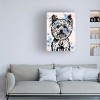 Canvas Wall Art - Dean Russo 'Straight On Yorkie' Wall Art for Living Room, Bedroom, or Office Décor by Trademark Fine Art - 18 x 24 Inches - 3 of 4