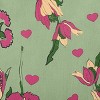 16"x16" Valentine's Day Love in The Garden Square Throw Pillow Fresh Green - e by design - 2 of 4