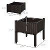 Vince Raised Garden Bed with Legs, Self-Watering Planter Box for Flowers, Herbs and Vegetables, Outdoor Furniture - The Pop Home - 3 of 4