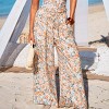 Women's Breezy Floral Wide-Leg Pants for Beach Getaways - Cupshe - 3 of 4