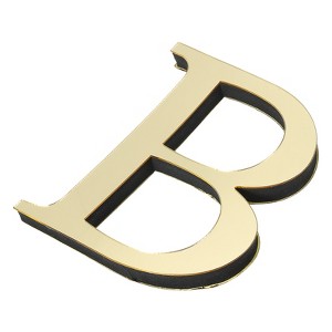 Unique Bargains Self-Adhesive Letter Acrylic Alphabet Mirror Wall Stickers - 1 of 4