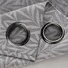 RT Designer Collection Florence Jacquard Luxurious Decorative Grommet 2 Pack Curtain Panel 36" x 84" Silver - 3 of 4