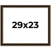 PosterPalooza | Photo Size Ornate Brown Picture Frame - UV Acrylic, Foam Board Backing, Hanging Hardware - 2 of 4
