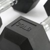 Hex Dumbbell Set, Rubber Encased Exercise & Fitness Dumbbells for Home Gym, Hand Weights for Strength Training, in Multiple Weights - 4 of 4