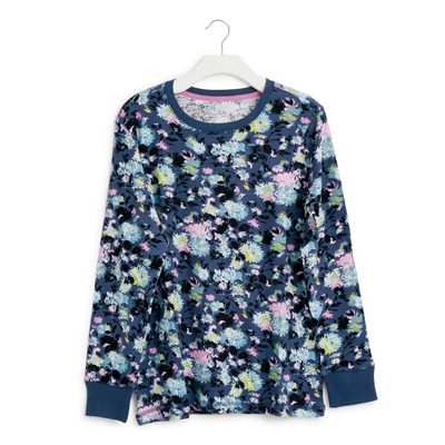 Vera Bradley Women's Outlet Cotton Ribbed Long-Sleeved Sleep T-Shirt