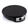 12" Electric Crepe Maker for Breakfast with Adjustable Temperature Control, Non-Stick Surface, Easy to Clean - 2 of 4