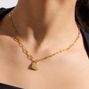 EVRY JEWELS WATERPROOF Gold or Silver Plated You Have My Heart Necklace - 2 of 2