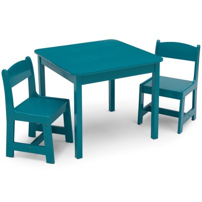 kids wooden table and chair set