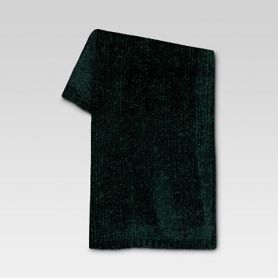 Shine Chenille Throw Blanket Green - Threshold™ : Target