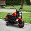 Aosom Kids Motorcycle with Training Wheels, 6V Battery-Operated Motorbike for Kids with SIngle-Button Start, Headlight, for 18-48 Months - 2 of 4