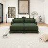 Christopher Knight Home Rex 73" Chenille Upholstered 2 Seat Sectional Sofa with Two Ottomans - 2 of 4