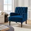 Bonifacio Contemporary Velvet button-tufted back Armchair with Nailhead Trim | Karat Home - 2 of 4