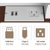 CAVINAS Set Small Vanity Desk with Stool Small Vanity Desk with Mirror Modern Make up Vanity for Bedroom - 3 of 4