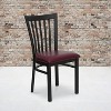Emma and Oliver 2 Pack School House Back Metal Restaurant Chair - 2 of 4