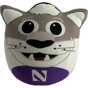 NCAA Northwestern Wildcats Plushie Mascot Pillow: Sports Team Logo Novelty Pillow - 1 of 1