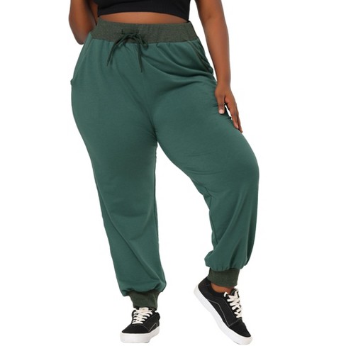 Agnes Orinda Women's Plus Size Drawstring Elastic Waist Cargo Pants With  Pockets : Target