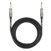Clef Audio Labs 6.35mm TS to 6.35mm TS, Black Chrome Zinc Alloy Shell/PVC Jacket  10FT - 1PK - 3 of 4
