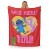 Disney Lilo and Stitch Wild Valentine Silk Touch Throw Blanket 50x60 Inches - 2 of 4