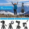 74Inch Heavy-Duty Aluminum Tripod with Dual Quick Release Plate, Phone Mount & Carrying Bag – Universal Stand for DSLR, Phones, Projectors & More - 4 of 4