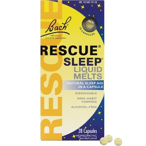 Rescue Sleep Liquid Melts by Bach  -  28 Capsule - 1 of 4