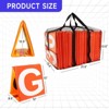 GSE 11-Pack Football Yard Line Markers, Double-Sided Day & Night Yardage Markers with Mesh Bag for Football Training - 2 of 4