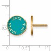 Black Bow Jewelry 14k Yellow Gold Plated Sterling Silver Zeta Tau Alpha Greek Life Stud Earrings - 2 of 3