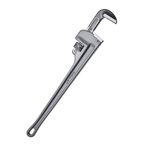 VEVOR Pipe Wrench, 24" Aluminum Straight Pipe Wrench, Adjustable Plumbing Wrench, with High Strength Jaw and Ergonomic Handle, Easy to Carry, Silver - 1 of 4