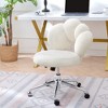 NicBex Adjustable Height Swivel Home Office Chair with Hollow Back Design for Work Study Vanity - 2 of 4
