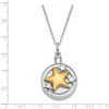 Black Bow Jewelry Sterling Silver & Gold Plated Star Ash Holder Necklace, 18 Inch - 3 of 4